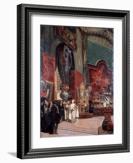 Abd Al-Kadir Visits the Exposition Universelle De Paris, 1855-Prosper Lafaye-Framed Giclee Print