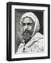 'Abd Al-Qadir B Muhyi Al-Din Al-Hasani (Abdelkader) (1808 - 1883). Algerian Leader. Engraving-null-Framed Giclee Print