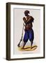 Abd-El-Kader Infantryman, Engraving from Dresses and Costumes of All People around World , 1843-Auguste Wahlen-Framed Giclee Print