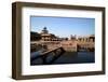 Abdar Khana Building and Anoop Talao Water Basin, Fatehpur Sikri, Uttar Pradesh, India, Asia-Peter Barritt-Framed Photographic Print