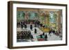 Abdication of Charles V and Philip II Ascending Throne-null-Framed Giclee Print