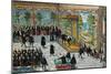 Abdication of Charles V and Philip II Ascending Throne-null-Mounted Giclee Print