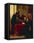 Abdication of Mary Queen of Scots in Loch Leven Castle-Joseph Severn-Framed Stretched Canvas