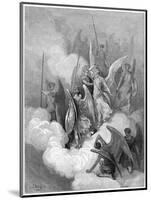 Abdiel Leads Good Angels into the Fight with Satan-J. Huyot-Mounted Art Print