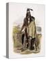 Abdih Hiddisch, a Minitarre Chief-Karl Bodmer-Stretched Canvas