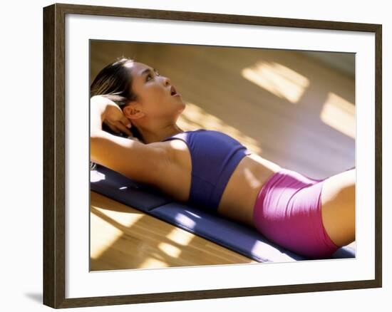 Abdominal Toning Exercises-null-Framed Photographic Print