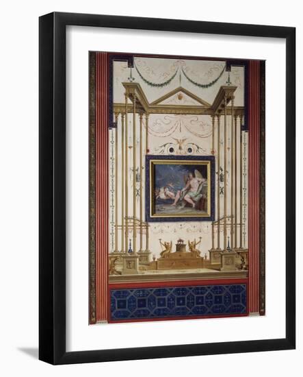 Abduction of Europe and Decorative Friezes with Floral, Architectural and Mythological Motifs-Felice Giani-Framed Giclee Print