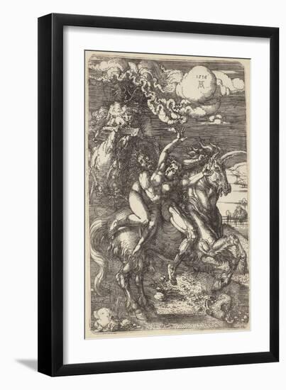 Abduction on a Unicorn, 1516-Albrecht Dürer or Duerer-Framed Giclee Print