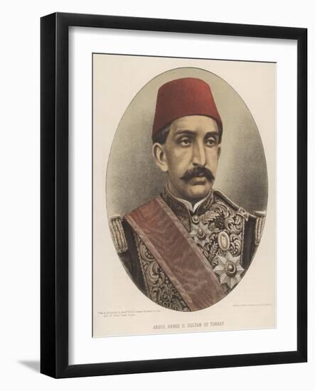 Abdul Hamid II, Ottoman Sultan-W&d Downey-Framed Art Print