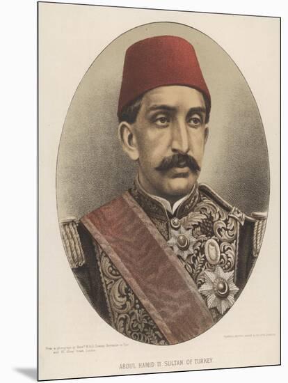 Abdul Hamid II, Ottoman Sultan-W&d Downey-Mounted Art Print