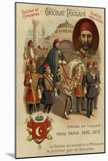 Abdul Hamid Ii, Sultan of the Ottoman Empire-null-Mounted Giclee Print