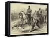 Abdul Hamid II, Sultan of Turkey, Reviewing His Troops-Arthur Hopkins-Framed Stretched Canvas