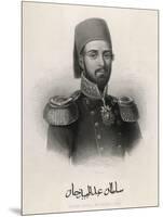Abdul Mecid 1 (Or Mejid Medschid) Ottoman Sultan Ruled 1839-1861-W.j. Edwards-Mounted Art Print