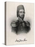 Abdul Mecid 1 (Or Mejid Medschid) Ottoman Sultan Ruled 1839-1861-W.j. Edwards-Stretched Canvas