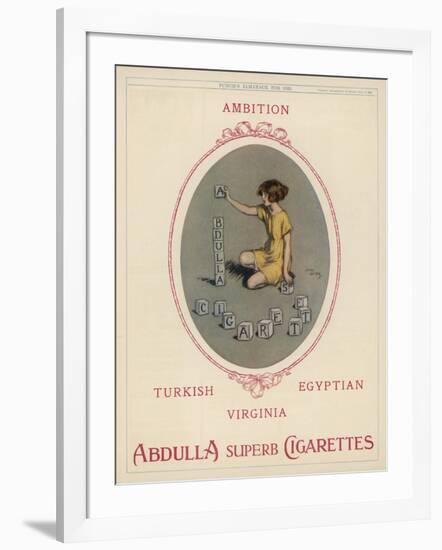 Abdulla Cigarettes-Lewis Baumer-Framed Art Print