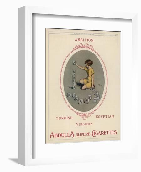 Abdulla Cigarettes-Lewis Baumer-Framed Art Print