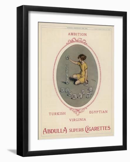 Abdulla Cigarettes-Lewis Baumer-Framed Art Print