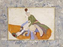 An Erotic Scene, Signed by Abdullah Bokhari Turkey, 1744-5 AD-Abdullah Bokhari-Framed Stretched Canvas