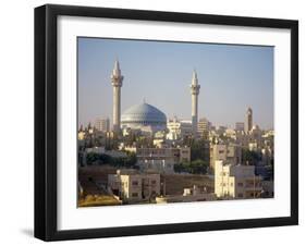 Abdullah Mosque and the Amman Skyline at Dusk, Jordan, Middle East-Ken Gillham-Framed Photographic Print