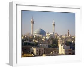 Abdullah Mosque and the Amman Skyline at Dusk, Jordan, Middle East-Ken Gillham-Framed Photographic Print