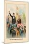 Abe Lincoln, On the Stump with Douglas-Harriet Putnam-Mounted Art Print