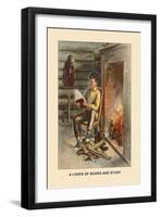 Abe Lincon, Lover of Books and Study-Harriet Putnam-Framed Art Print