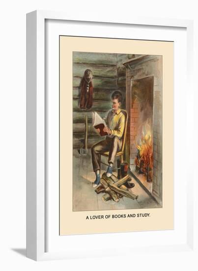 Abe Lincon, Lover of Books and Study-Harriet Putnam-Framed Art Print