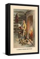 Abe Lincon, Lover of Books and Study-Harriet Putnam-Framed Stretched Canvas