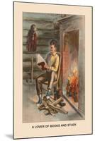 Abe Lincon, Lover of Books and Study-Harriet Putnam-Mounted Art Print