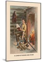 Abe Lincon, Lover of Books and Study-Harriet Putnam-Mounted Art Print