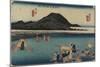Abe River, Fuchu, C. 1833-Utagawa Hiroshige-Mounted Giclee Print