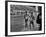 Abebe Bikila and Mamo Wolde in Exhibition Race at Berlin Olympic Stadium-null-Framed Premium Photographic Print