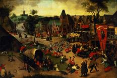 A Carnival on the Feastday of Saint George in a Village Near Antwerp-Abel Grimmer-Giclee Print