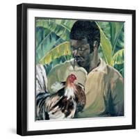 Abel with Fighting Cock, 1961-Izabella Godlewska de Aranda-Framed Giclee Print