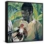 Abel with Fighting Cock, 1961-Izabella Godlewska de Aranda-Framed Stretched Canvas