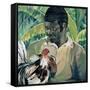 Abel with Fighting Cock, 1961-Izabella Godlewska de Aranda-Framed Stretched Canvas