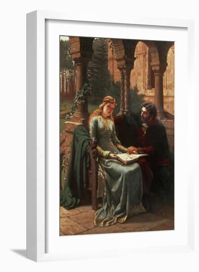 Abelard and His Pupil Heloise, 1882-Edmund Blair Leighton-Framed Giclee Print