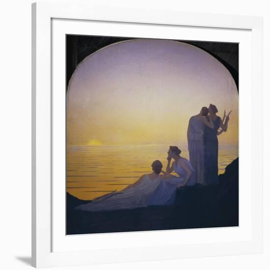 Abend im antiken Griechenland-Alphonse Osbert-Framed Giclee Print