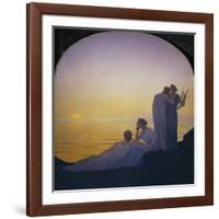 Abend im antiken Griechenland-Alphonse Osbert-Framed Giclee Print