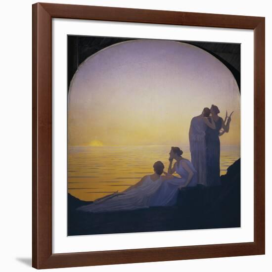 Abend im antiken Griechenland-Alphonse Osbert-Framed Giclee Print