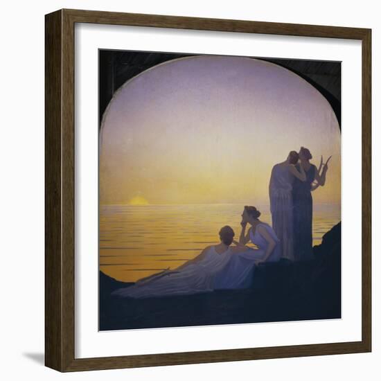 Abend im antiken Griechenland-Alphonse Osbert-Framed Giclee Print