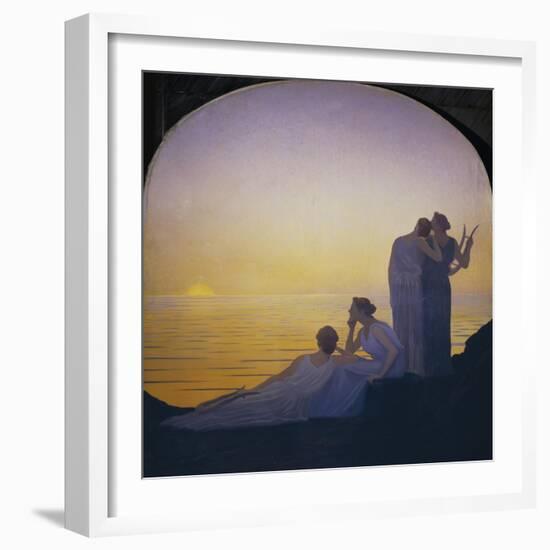 Abend im antiken Griechenland-Alphonse Osbert-Framed Giclee Print