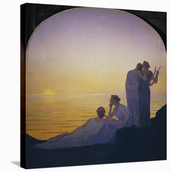 Abend im antiken Griechenland-Alphonse Osbert-Stretched Canvas