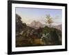 Abend in den Apenninen-Adrian Ludwig Richter-Framed Giclee Print