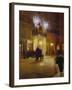 Abendliche Strassenszene Vor Den Folies Bergeres, Paris-French School-Framed Giclee Print