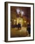 Abendliche Strassenszene Vor Den Folies Bergeres, Paris-French School-Framed Giclee Print
