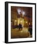 Abendliche Strassenszene Vor Den Folies Bergeres, Paris-French School-Framed Giclee Print