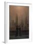 Abendlicher Hafen (die Geschwister). 1818 - 1820-Caspar David Friedrich-Framed Giclee Print