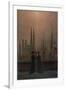 Abendlicher Hafen (die Geschwister). 1818 - 1820-Caspar David Friedrich-Framed Giclee Print