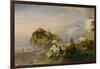 Abendlicher Strand bei Ischia. 1879-Oswald Achenbach-Framed Giclee Print